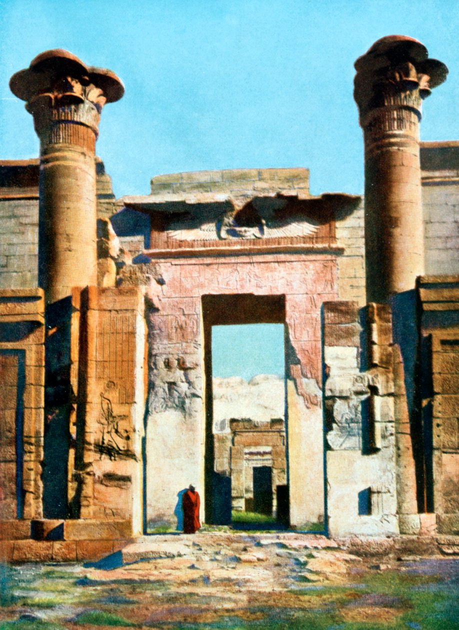 Inngang til Temple of Medinet Habu, Egypt, 20. århundre av Unbekannt