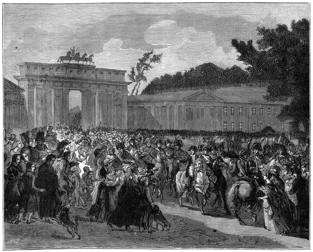Den franske hærens inntreden i Berlin, 27. oktober 1806 1882-1884 av Unbekannt