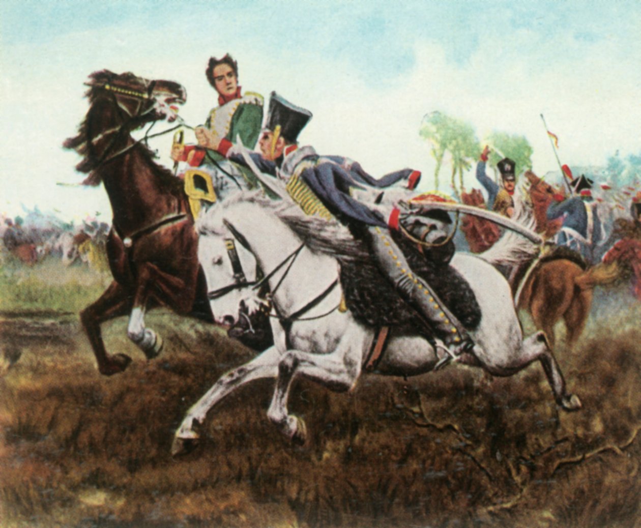 Episode under slaget ved Dennewitz, 6. september 1813, 1936. av Unbekannt