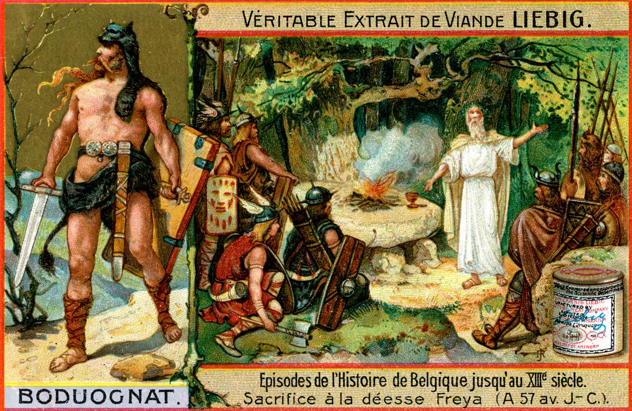 Episoder i Belgias historie frem til 1200-tallet: Boduognatus, c1900 av Unbekannt