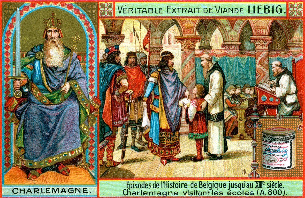 Episoder i Belgias historie frem til 1200-tallet: Charlemagne, ca 1900 av Unbekannt