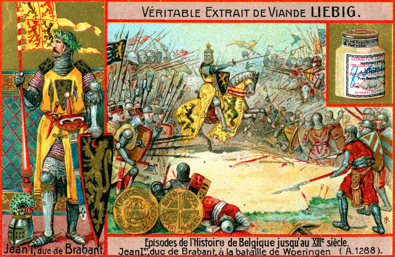 Episoder i Belgias historie frem til 1200-tallet: Johannes I av Brabant, ca 1900 av Unbekannt