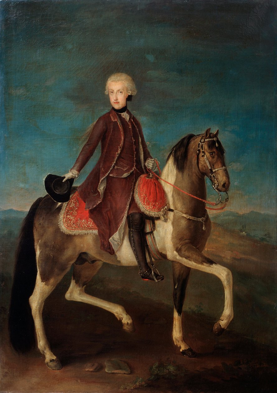 Rytterportrett av keiserinne Maria Theresia av Østerrike 1717-1780, 1700-tallet. av Unbekannt