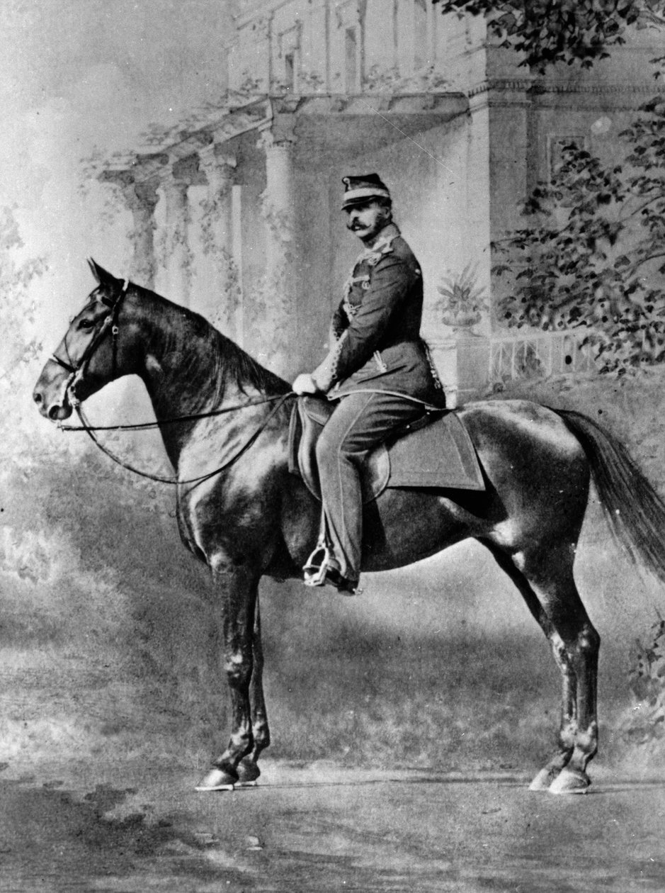 Ridesportrett av tsar Alexander II av Russland, c1861-c1865 av Unbekannt