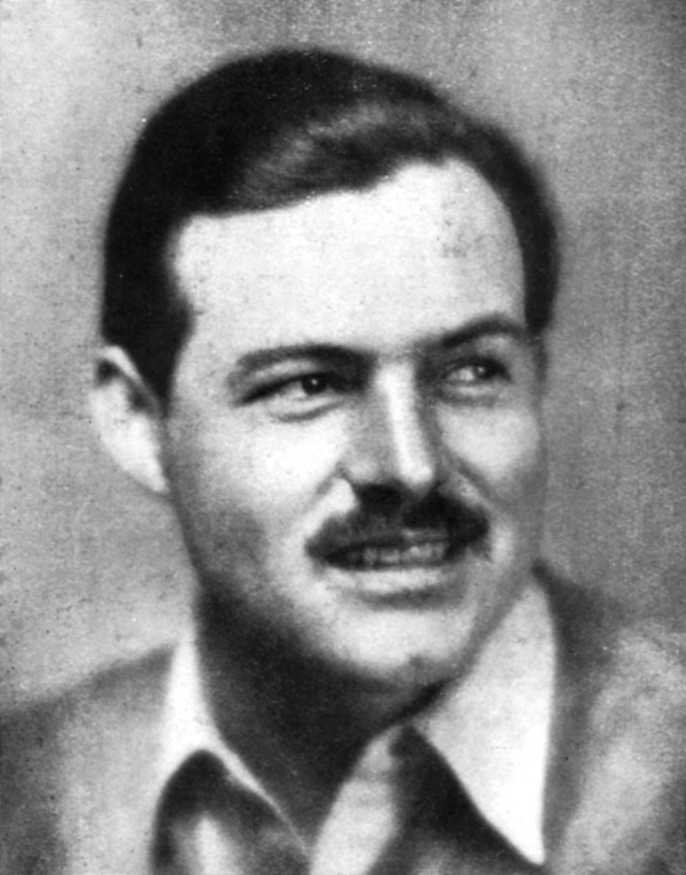 Ernest Hemingway 1899-1961, amerikansk forfatter, tidlig på 1900-tallet av Unbekannt