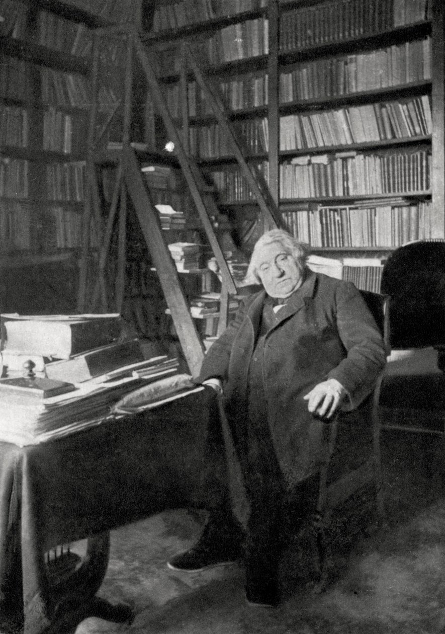 Ernest Renan , fransk filosof og forfatter, 1890 av Unbekannt