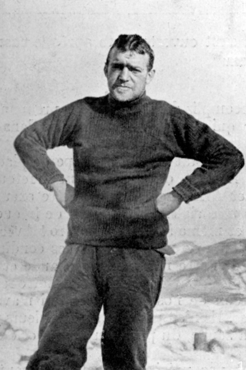 Ernest Shackleton , britisk oppdagelsesreisende, Antarktis, 1909 av Unbekannt
