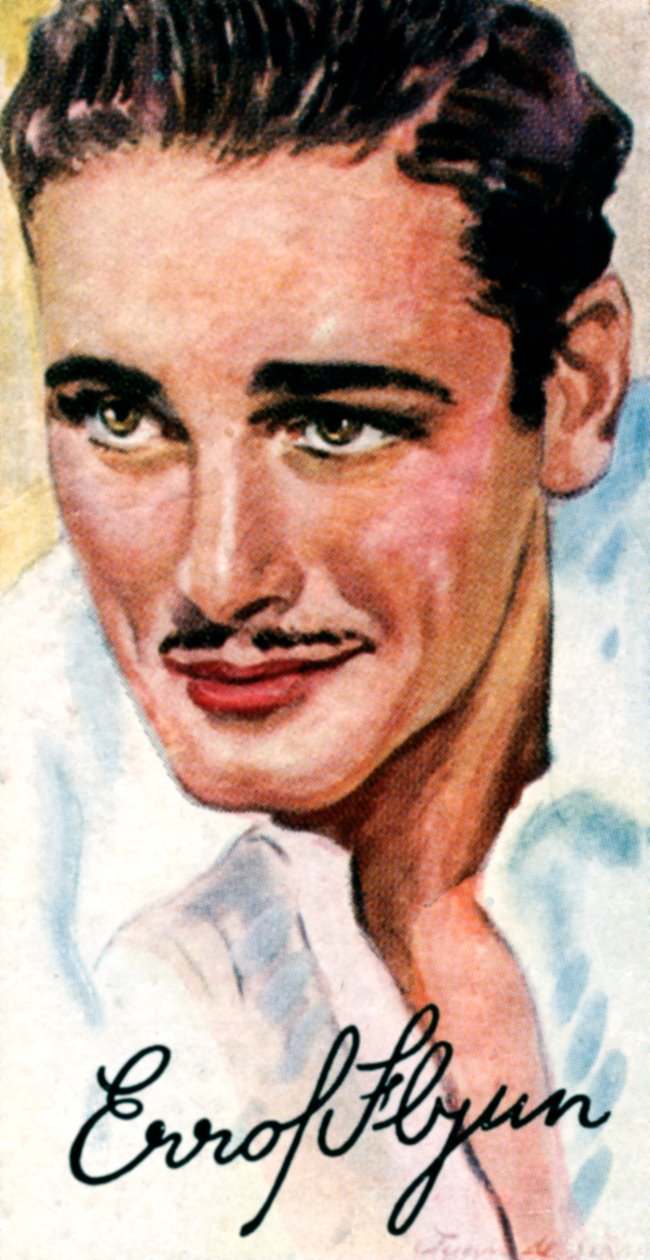 Errol Leslie Thomson Flynn, 1909-1959, australsk filmskuespiller, 1900-tallet av Unbekannt