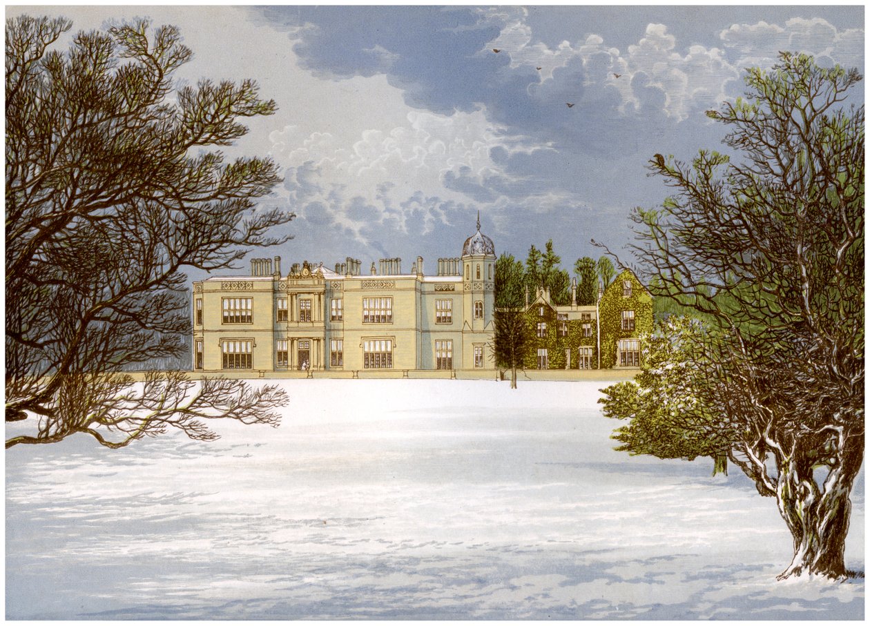 Eshton Hall, Yorkshire, hjemmet til Baronet Wilson, c1880 av Unbekannt