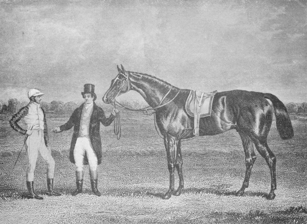 Euclid, nummer to i St. Leger, 1839, etter et dødt løp med Charles XII, c1839, 1911 av Unbekannt