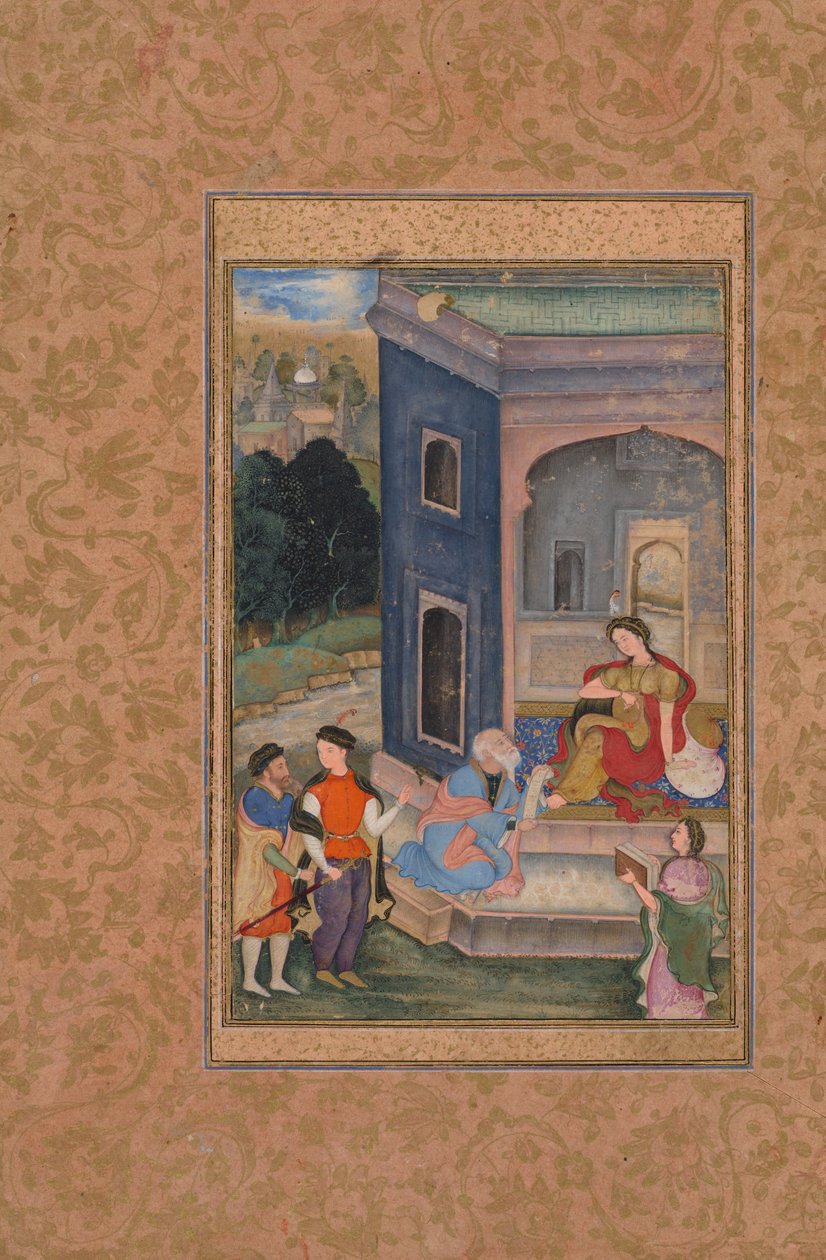 Europeisk kostymescene, ca. 1590-1595. av Unbekannt
