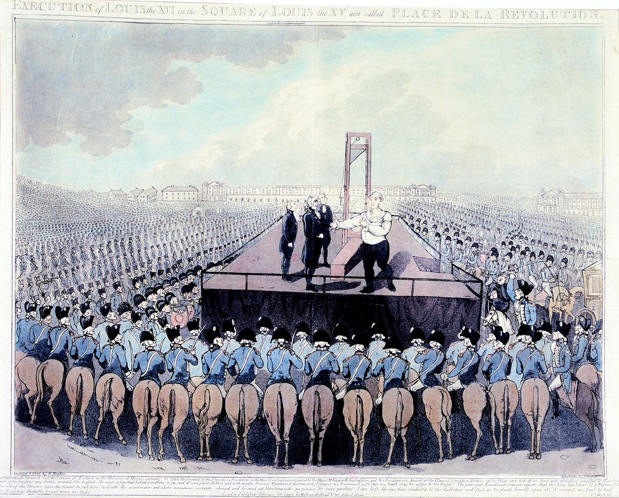 Henrettelse av Louis XVI, 1793 av Unbekannt