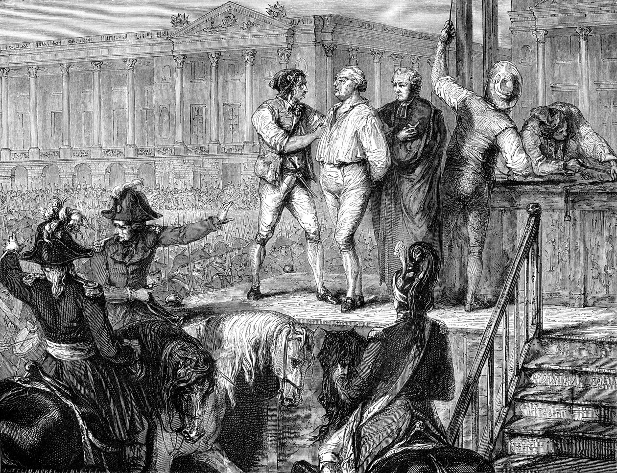Henrettelse av Louis XVI av Frankrike, Paris, 21. januar 1793 1882-1884 av Unbekannt