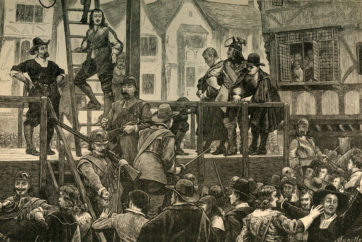 Henrettelse av Tomkins og Challoner, 1897. av Unbekannt