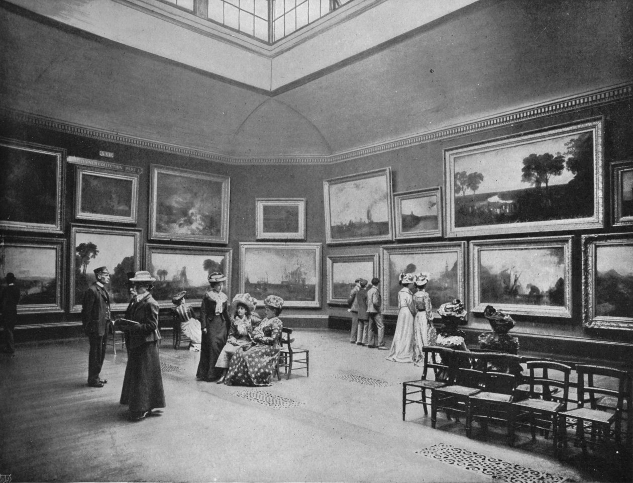 Utstilling av William Turners malerier i National Gallery, London, c1903 1903 av Unbekannt