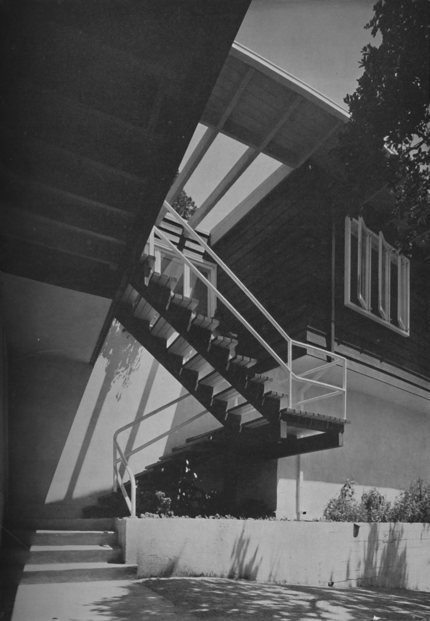 Eksteriør - House at Fairfax, California av Francis Ellsworth Lloyd, 1942 av Unbekannt