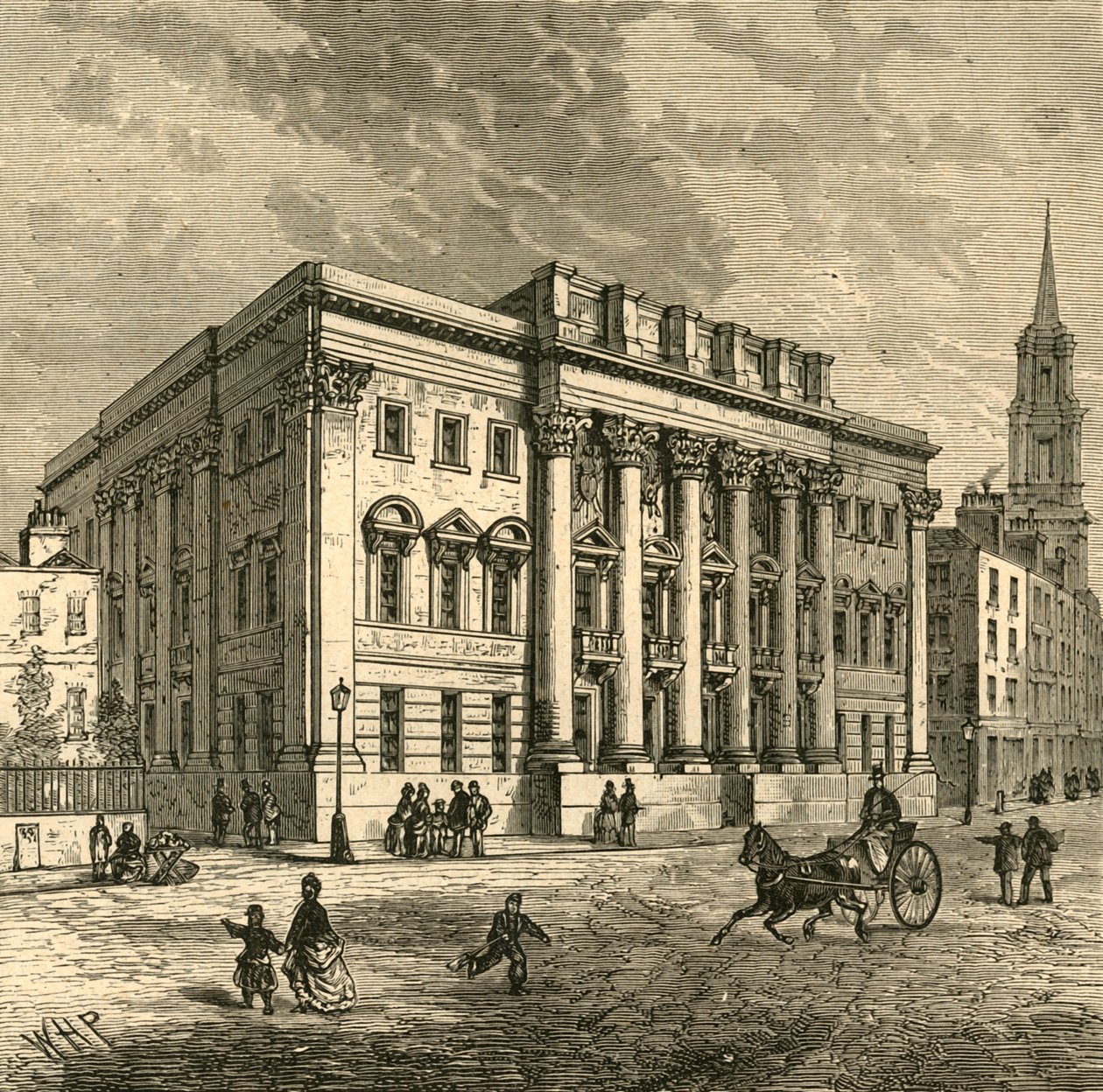 Eksteriør av Goldsmiths Hall, 1897. av Unbekannt