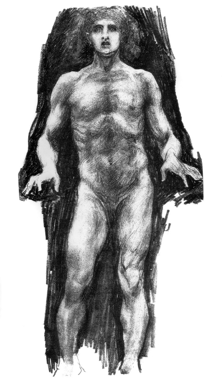 Faksimile fra skisseboken til Hubert Herkomer, c1880-1882 av Unbekannt
