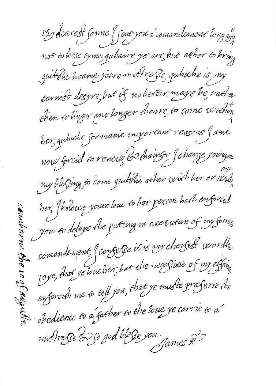 Faksimile av et brev, datert 10. august 1623, 1904 av Unbekannt