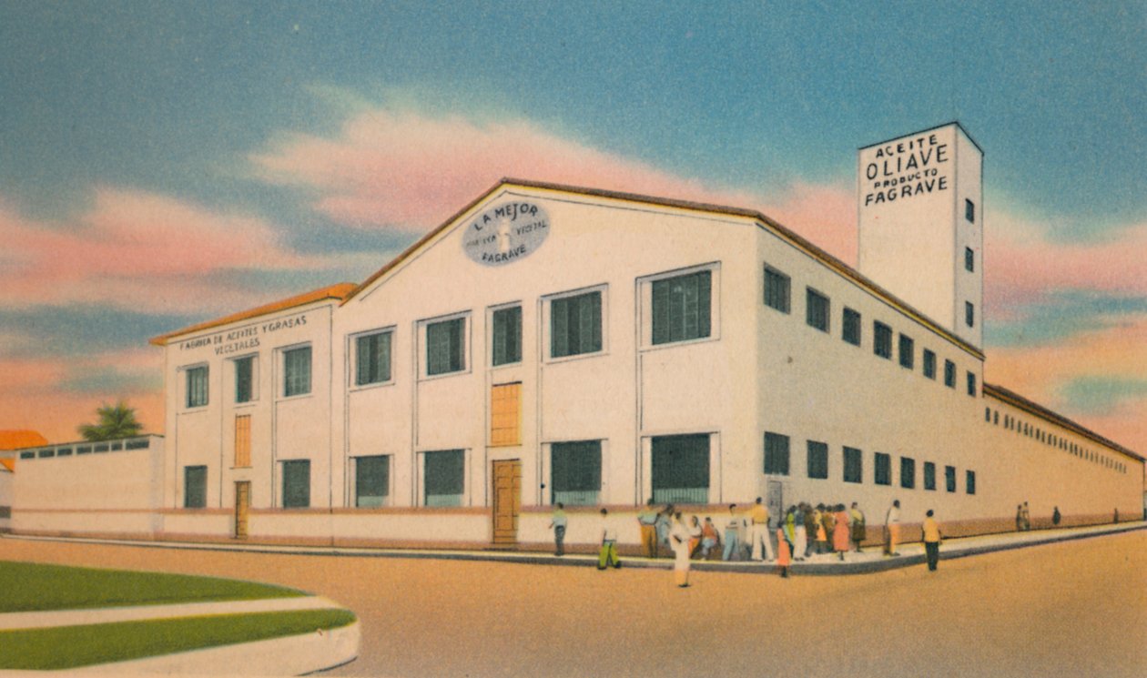 Fagrave vegetabilsk fett- og oljefabrikk, Barranquillac 1940-tallet av Unbekannt