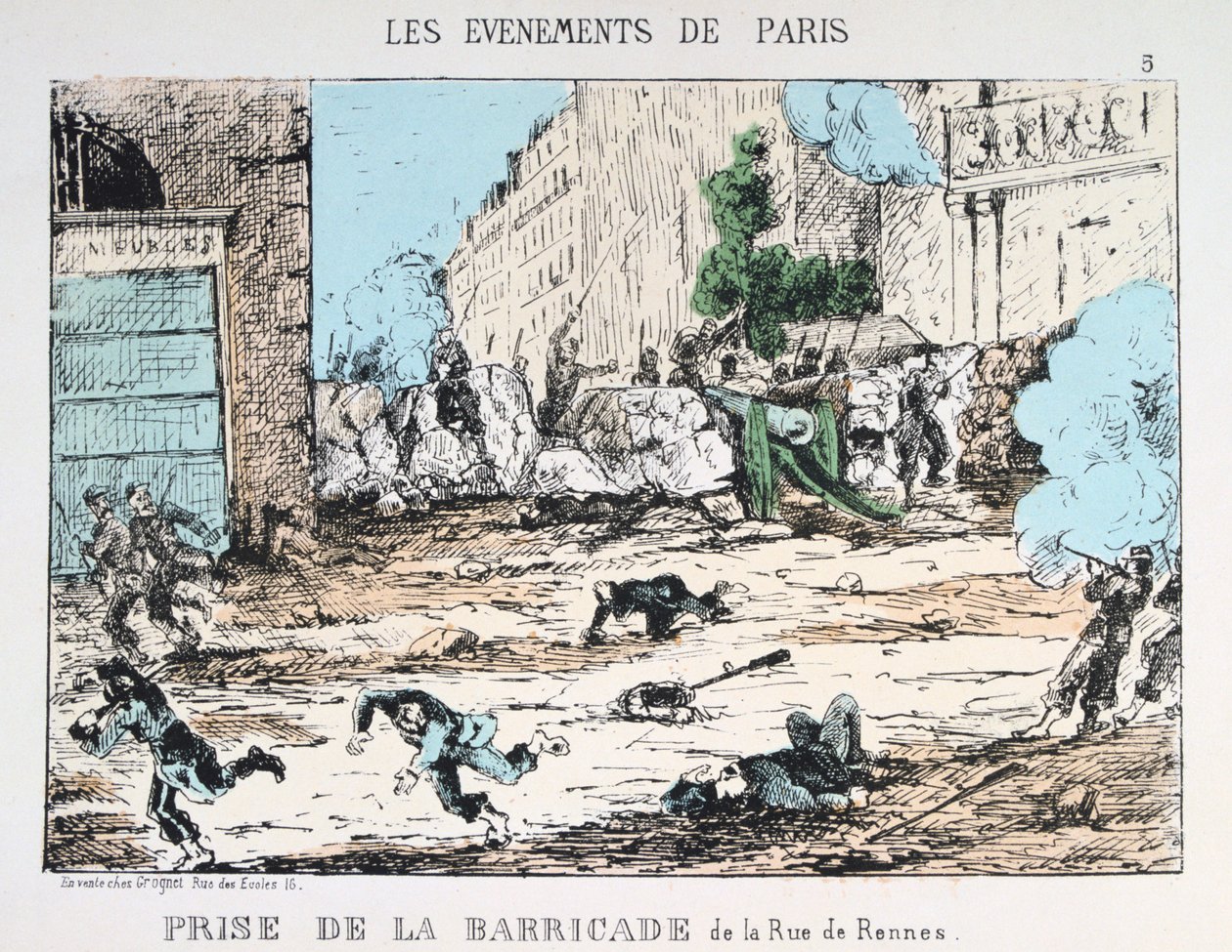 Paris-kommunens fall, 1871 av Unbekannt
