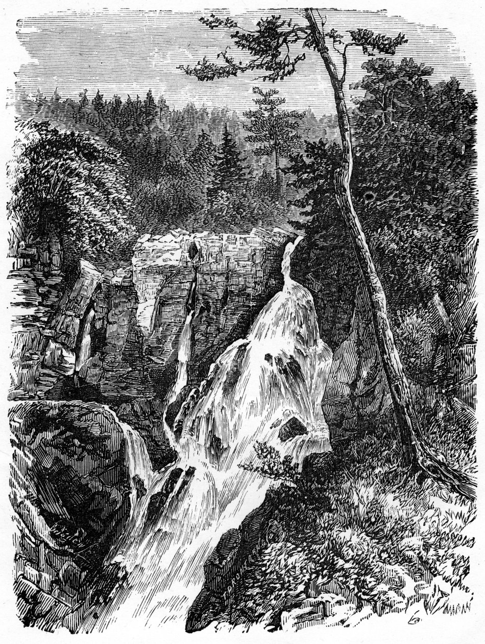 Falls of Sainte Anne, nedenfor Quebec, 1800-tallet av Unbekannt