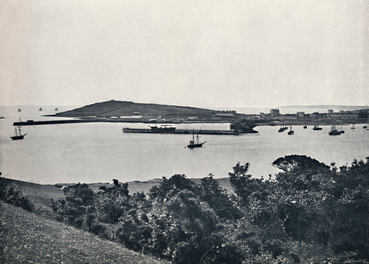 Falmouth - General View, fra Pendennis, 1895 av Unbekannt
