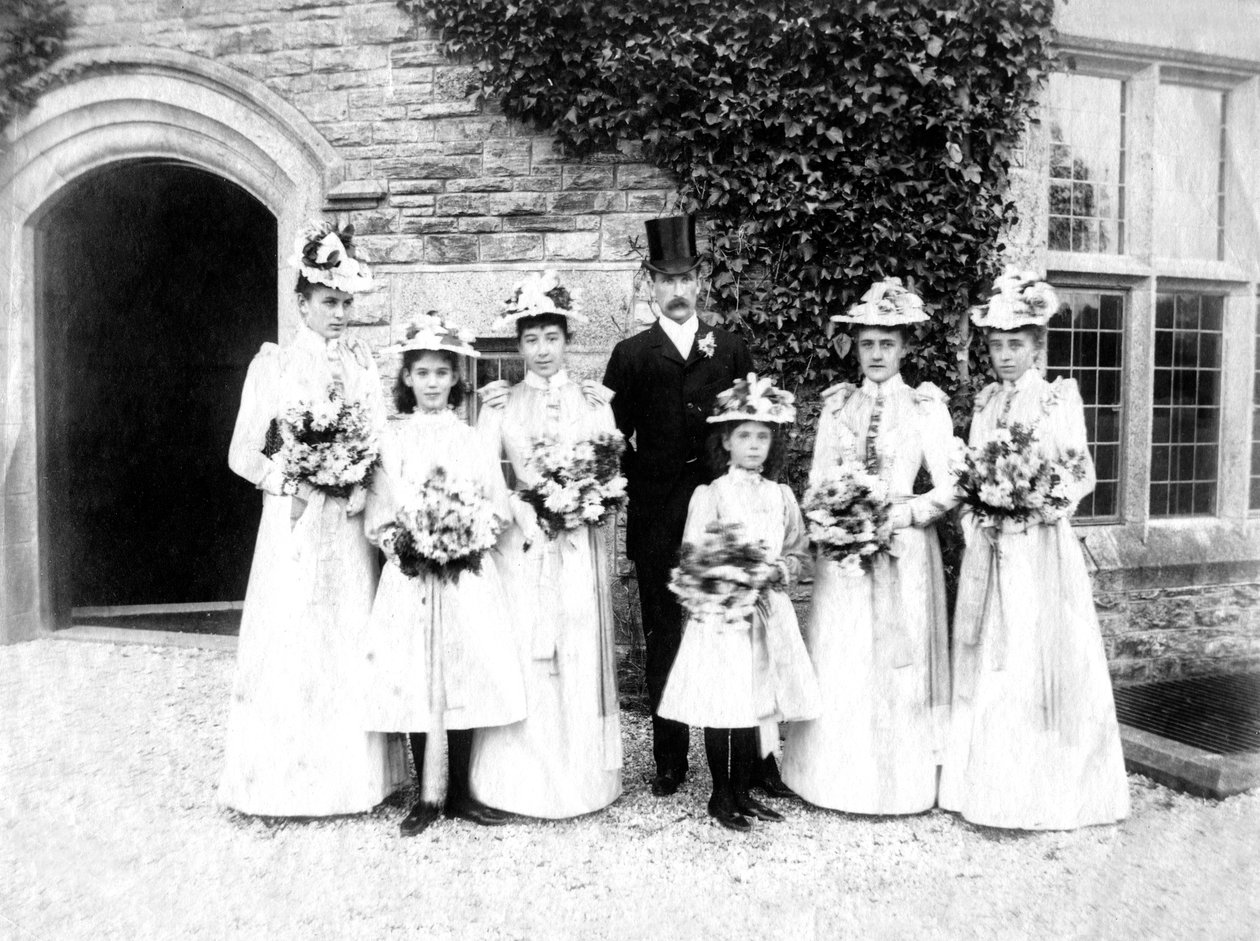 Familiefoto, c1882 av Unbekannt