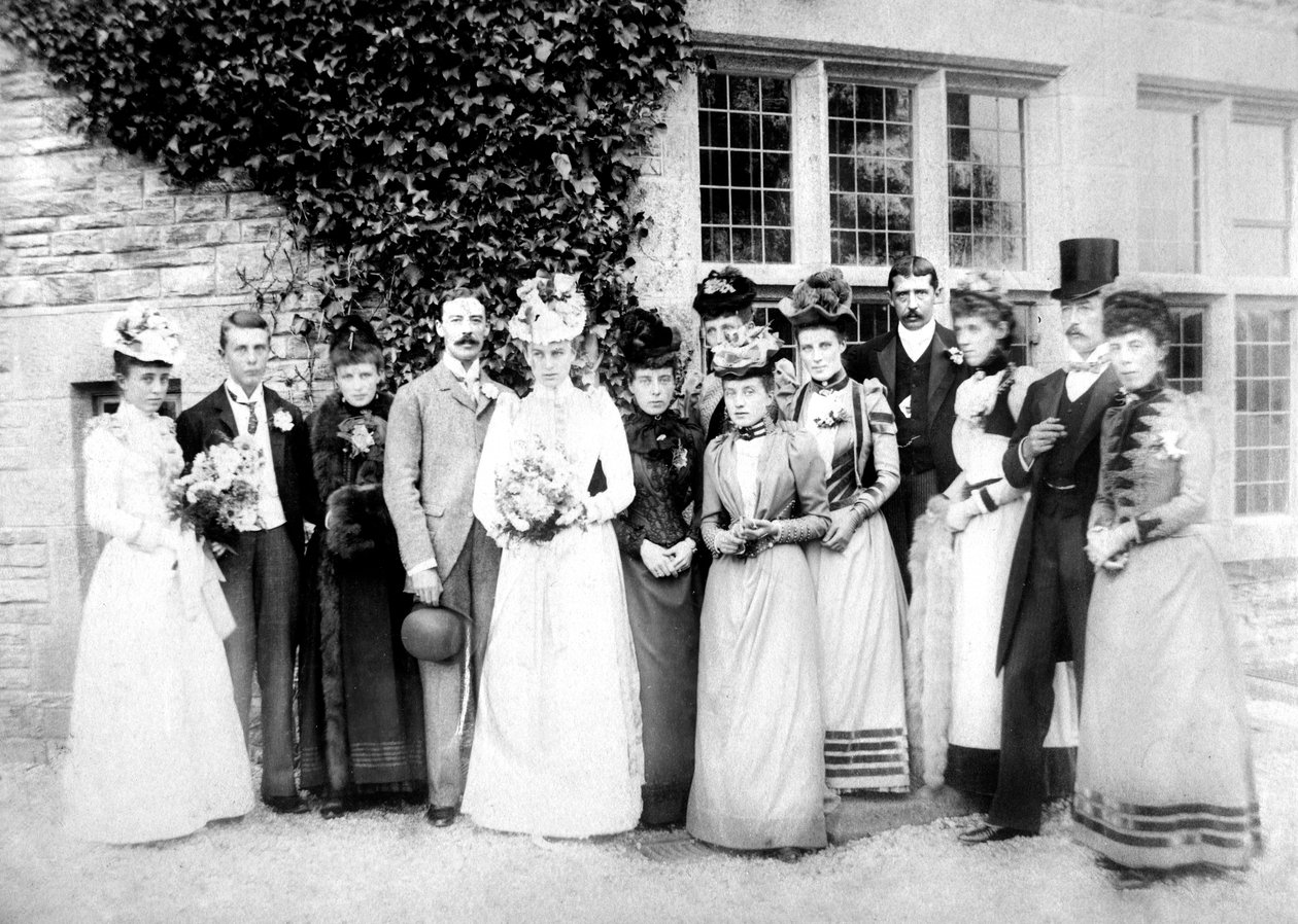 Familiefoto, c1882 av Unbekannt