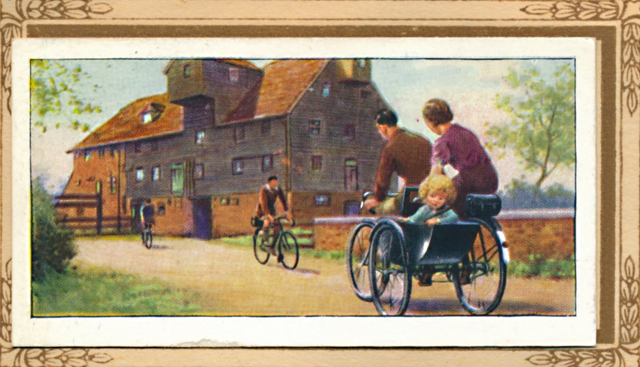 Familietandem med sidebil, 1939 av Unbekannt
