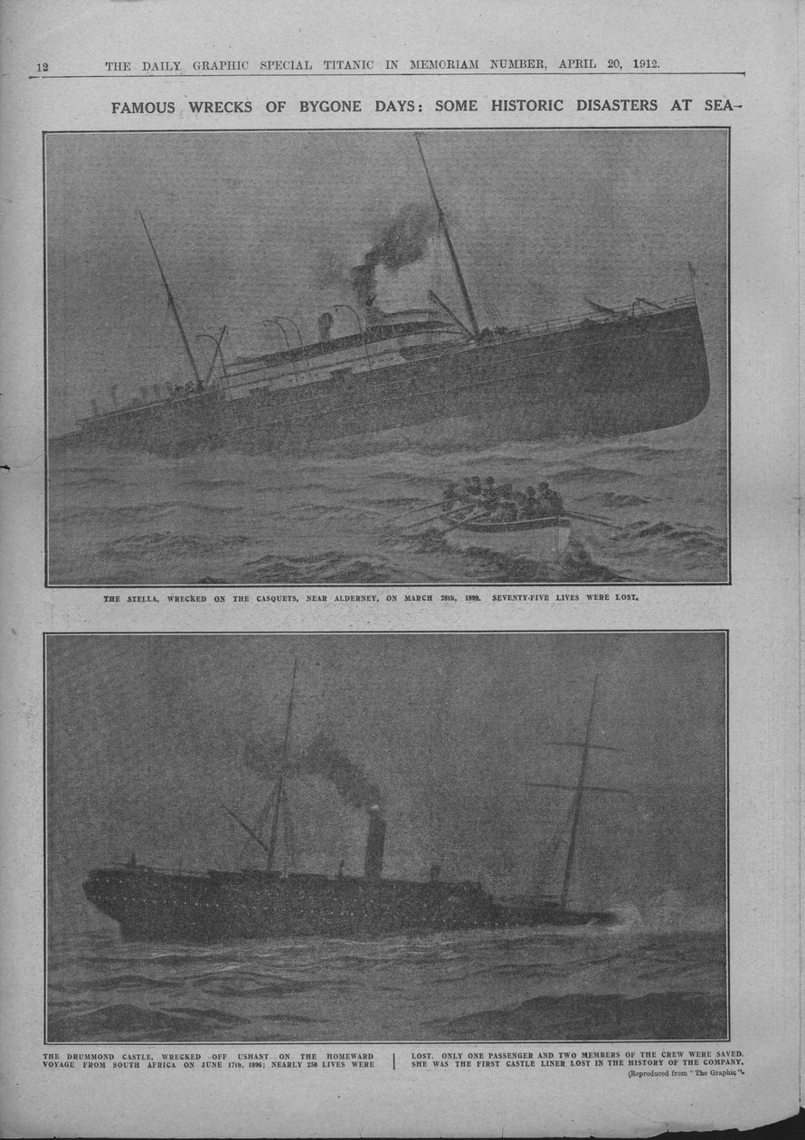 Famous Wrecks of Bygone Days: Some Historic Disasters at Sea, 20. april 1912. av Unbekannt