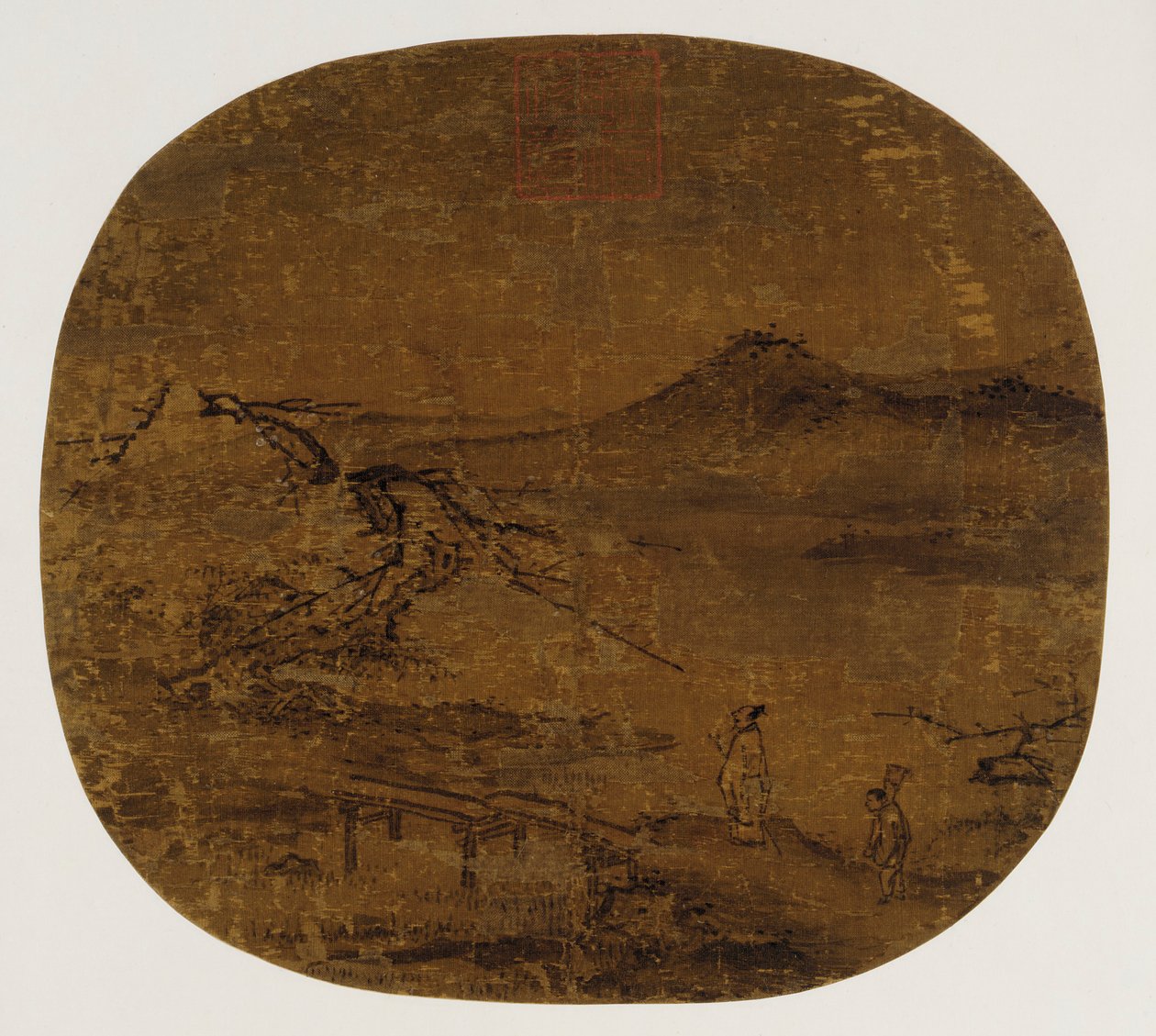 Vifte montert som et albumblad, Ming-dynastiet, 1368-1644. av Unbekannt