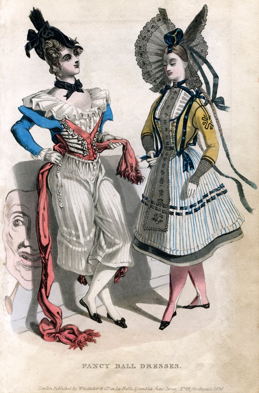 Flotte ballkjoler, 1830 av Unbekannt