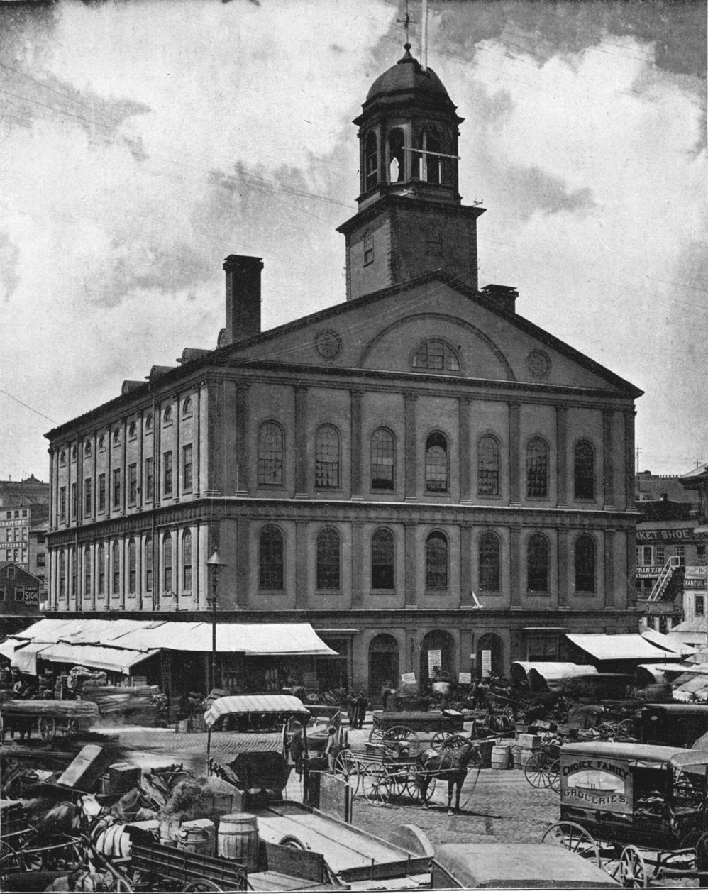 Faneuil Hall, Boston, USA, c1900. av Unbekannt