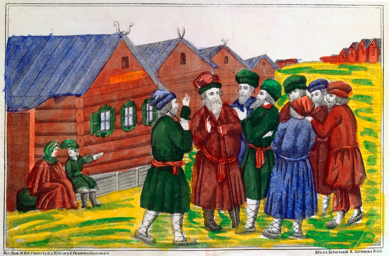 Bondetreff, 1858 av Unbekannt
