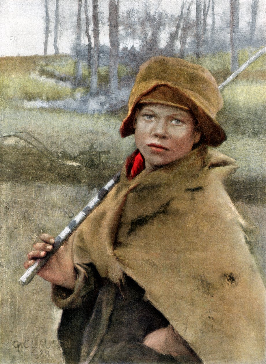 Bondegutt, 1889 av Unbekannt