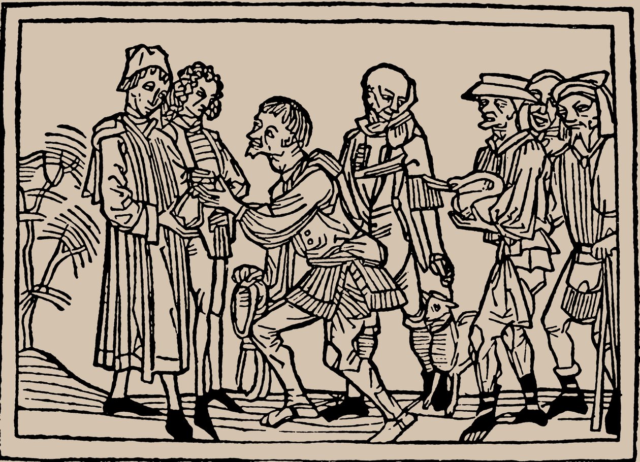 Bønder i levering av skatter til huseierne, 1479. av Unbekannt
