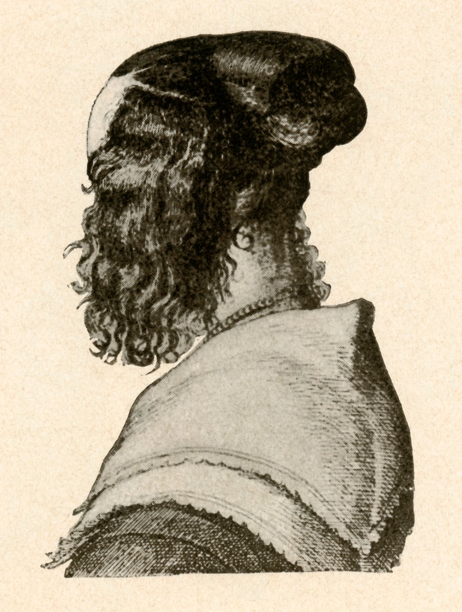 Fasjonabel frisørstil, regjeringer av Charles I og II, c1620-1680, 1937. av Unbekannt