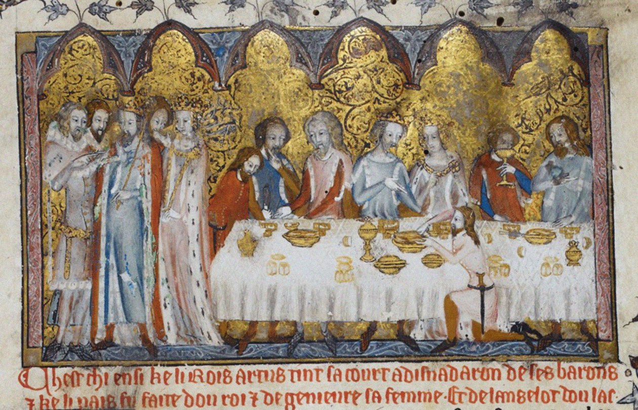 Fest ved King Arthurs Court, 1200-tallet av Unbekannt
