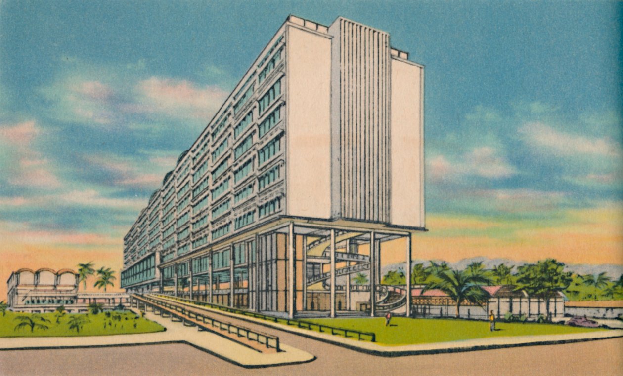 Federal Building i Civic Center, Barranquilla, c1940-tallet av Unbekannt