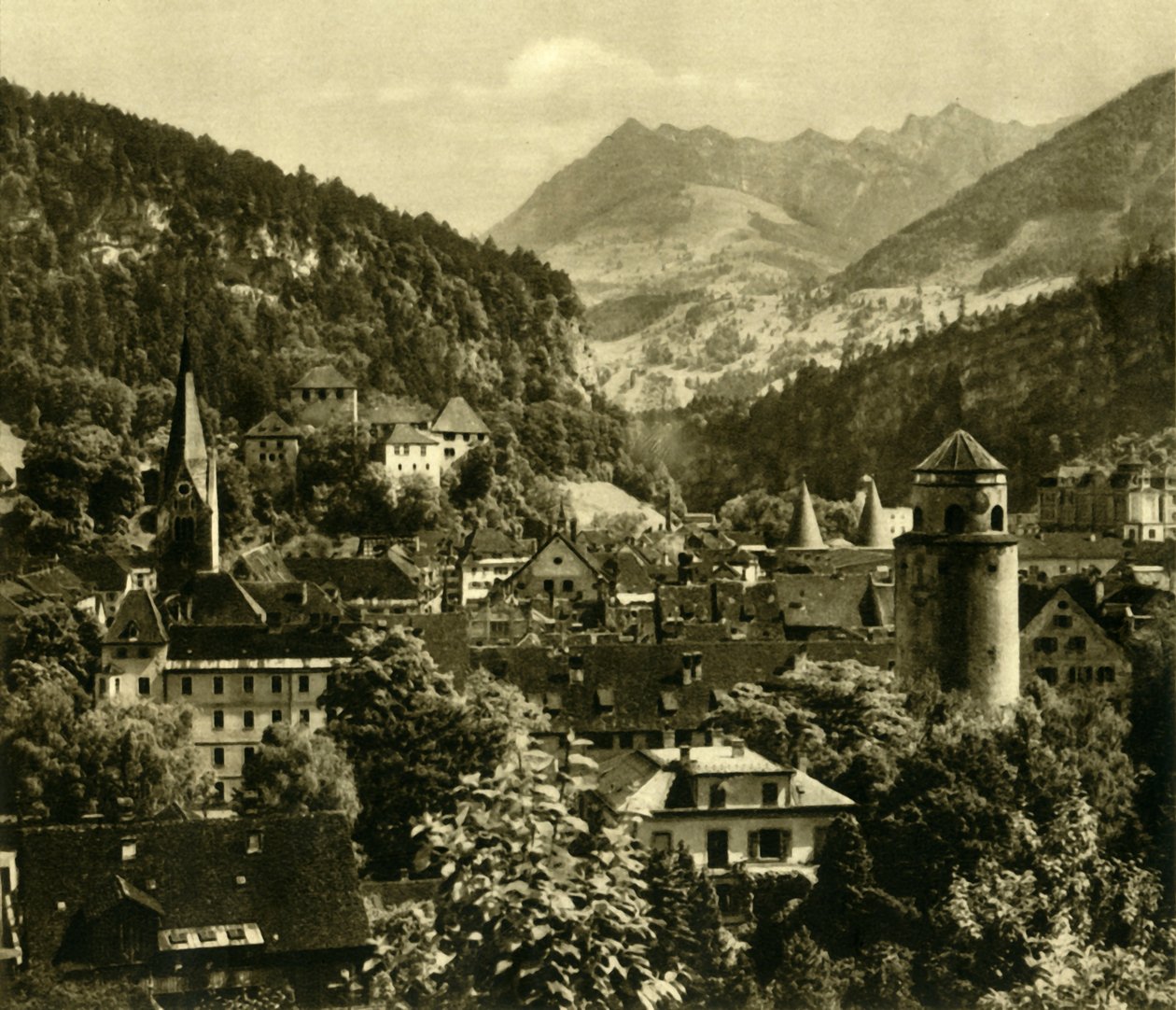 Feldkirch, Vorarlberg, Østerrike, c1935. av Unbekannt