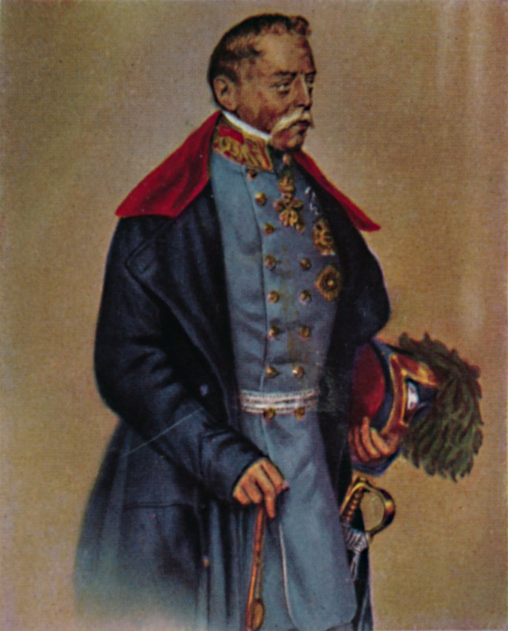 Feltmarskalk grev Radetzky 1766-1858. - Maleri av Kriehuber, 1934. av Unbekannt