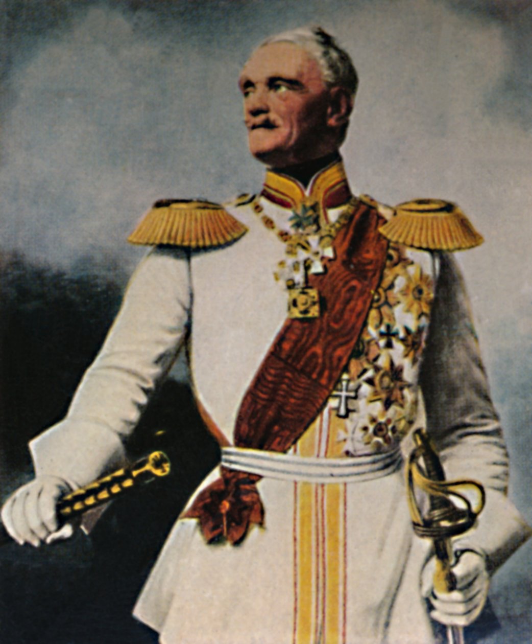 Feltmarskalk Wrangel 1784-1877. - Maleri av p. Krüger, 1934. av Unbekannt