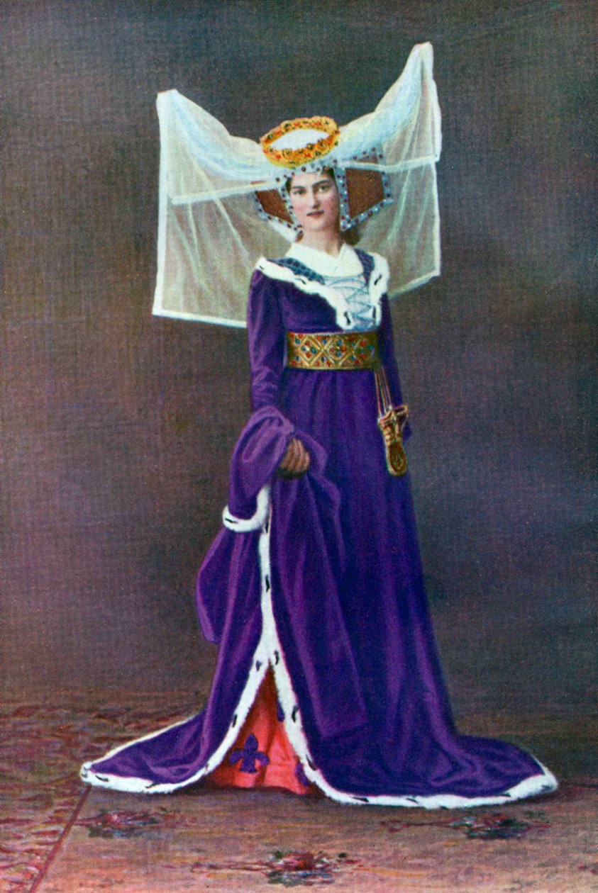 Kvinnelig kjole fra Henry VIs tid, 1910 av Unbekannt