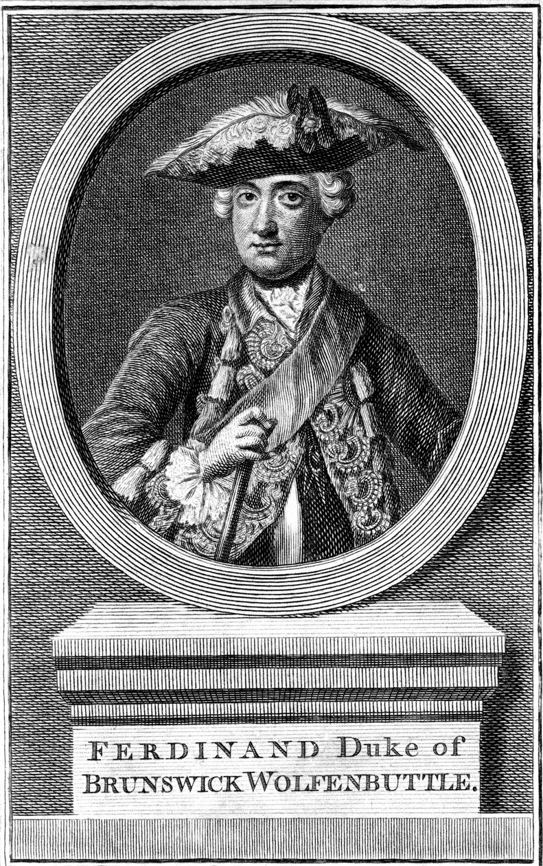 Ferdinand, hertug av Brunswick, 1800-tallet. av Unbekannt