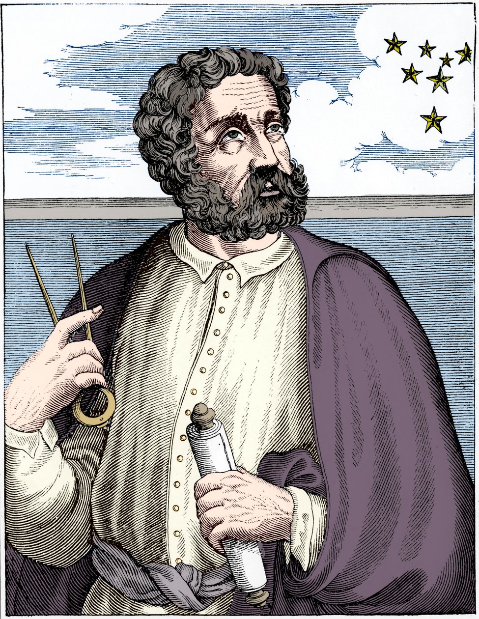 Ferdinand Magellan c1480-c1521, portugisisk navigatør. av Unbekannt