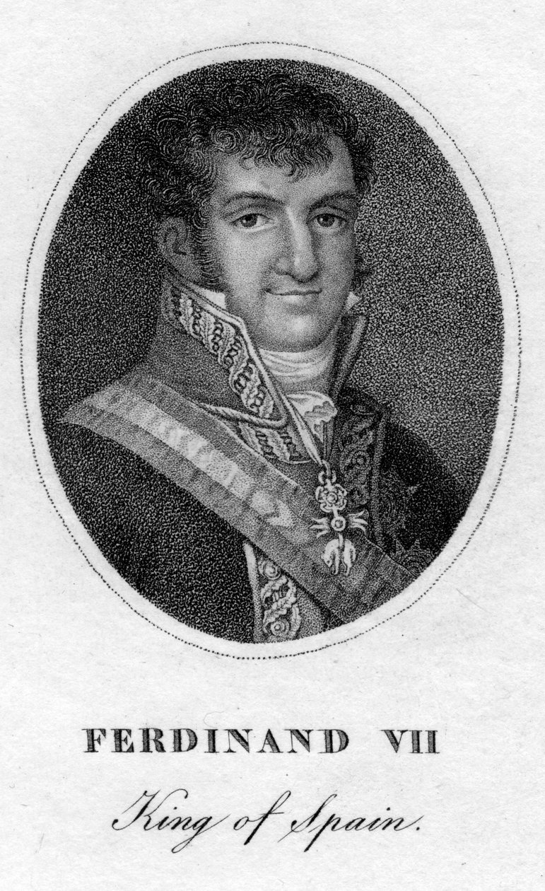 Ferdinand VII, konge av Spania, 1800-tallet av Unbekannt