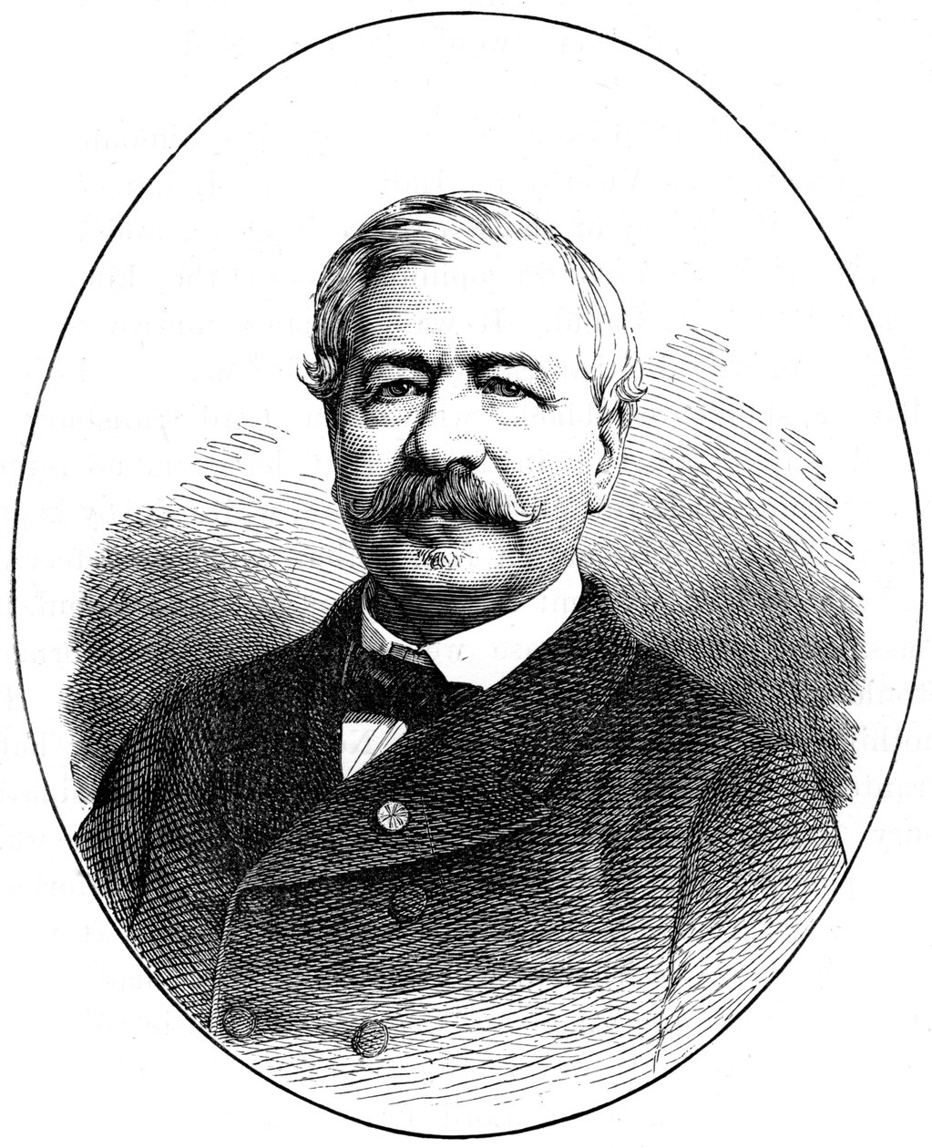 Ferdinand de Lesseps , fransk diplomat og gründer fra 1800-tallet, 1900 av Unbekannt