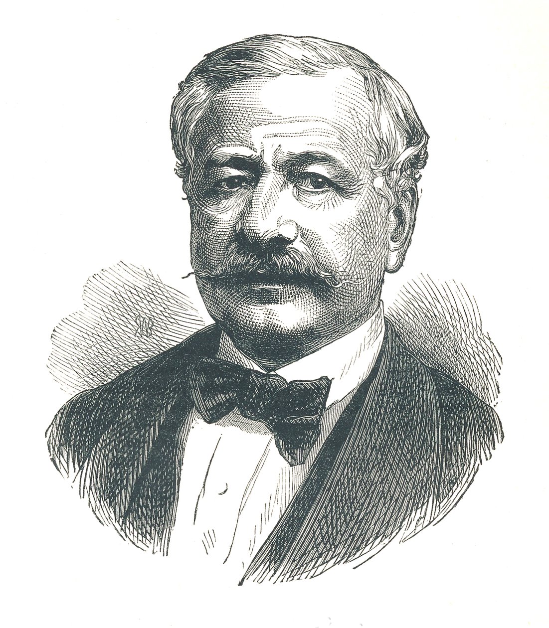 Ferdinand de Lesseps, fransk diplomat og senere utvikler av Suez-kanalen, 1893. av Unbekannt