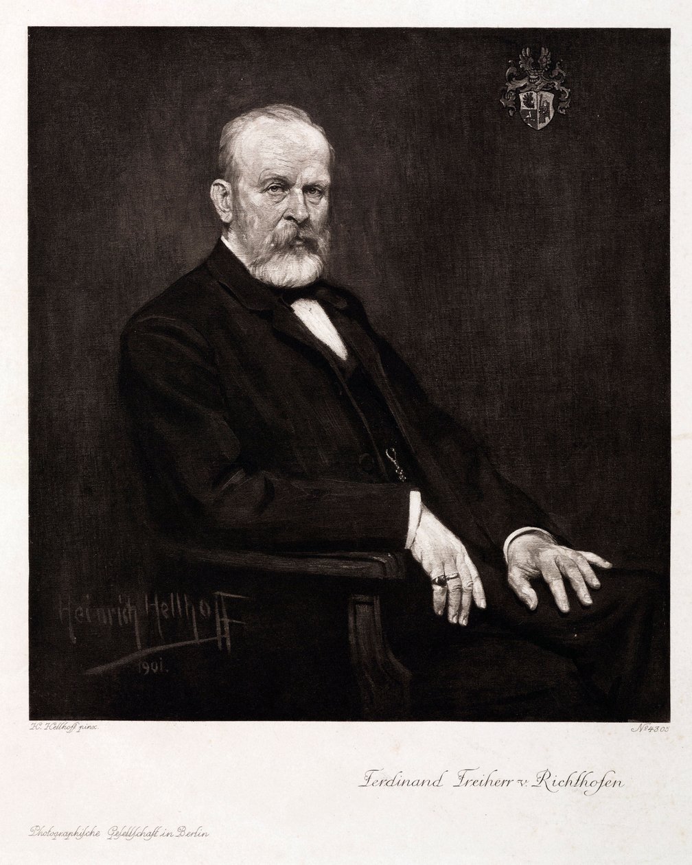 Ferdinand von Richthofen , tysk geograf og geolog, ca 1900 av Unbekannt